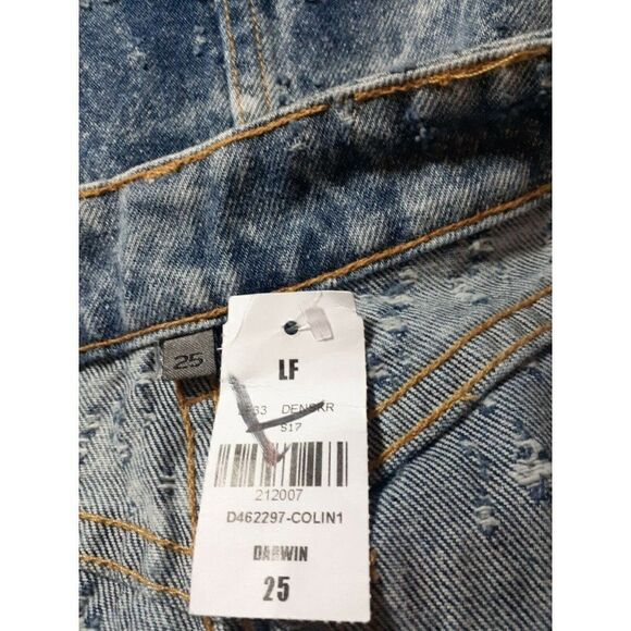 Carmar Skirt Distressed Medium Wash Denim Jean Distressed Festival Size 25‎ - Picture 8 of 8